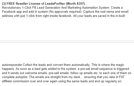 FREE Reseller License of LeadsProfiter (Worth $397)