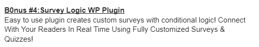 Survey Logic WP Plugin