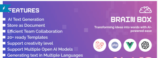 White-Label License to Brain Box - AI Writing Assistant and Content Creator