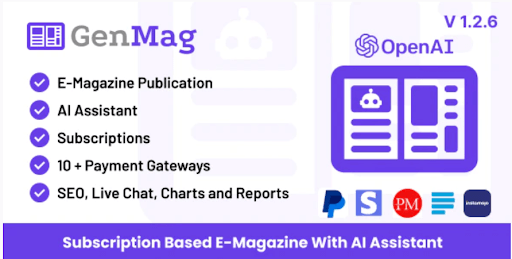 White-Label License to GenMag - E-Magazine with AI Assistant